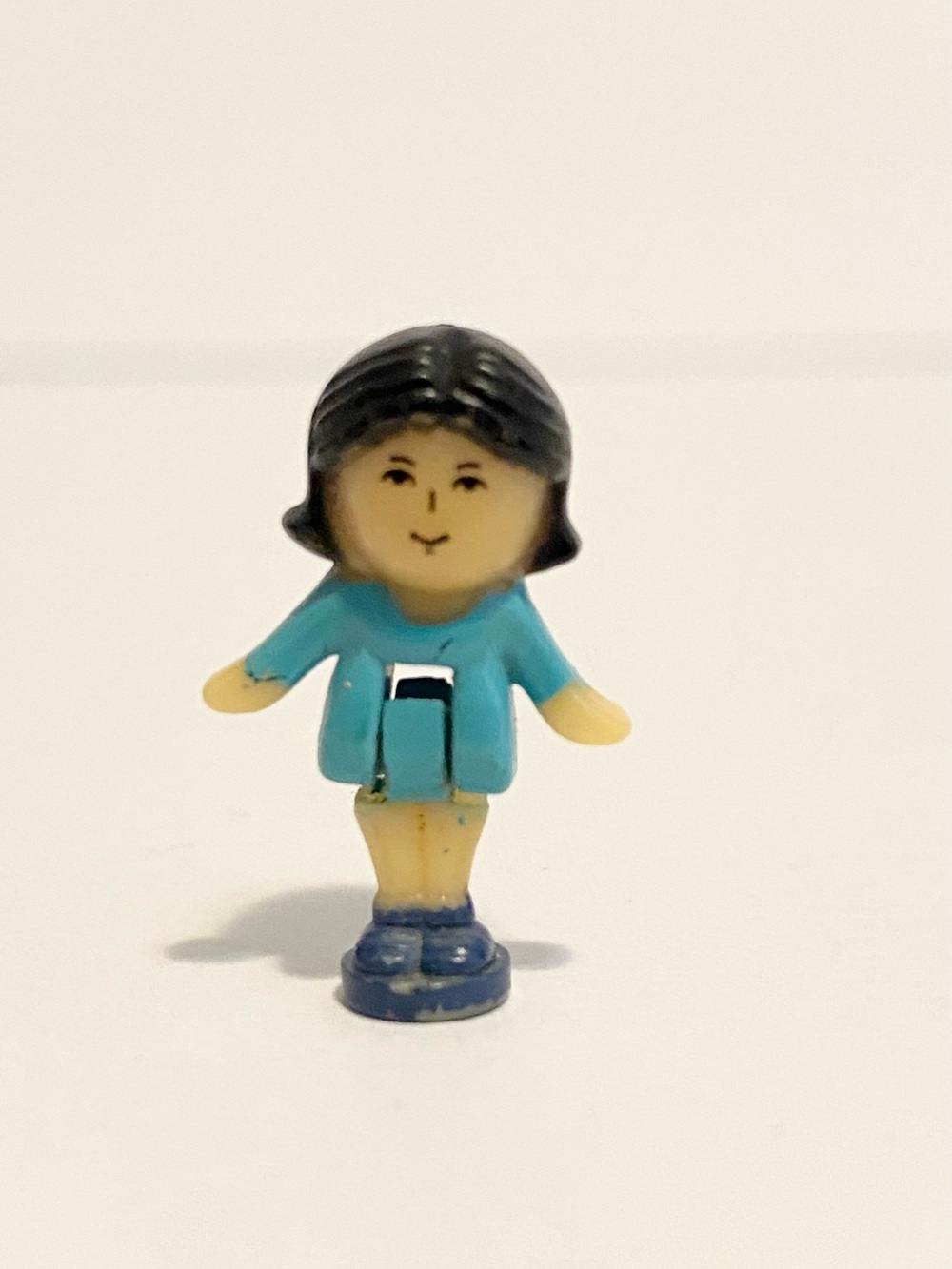 Vintage Polly Pocket Pretty Me Collection Blue Dress Figure Bluebird 1993